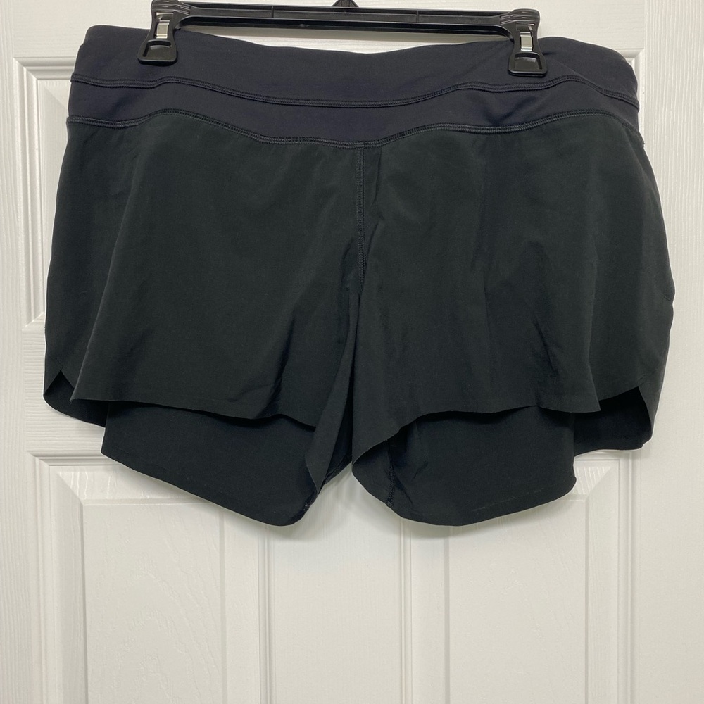 Very gently used black Lululemon Run Times shorts- size 10
